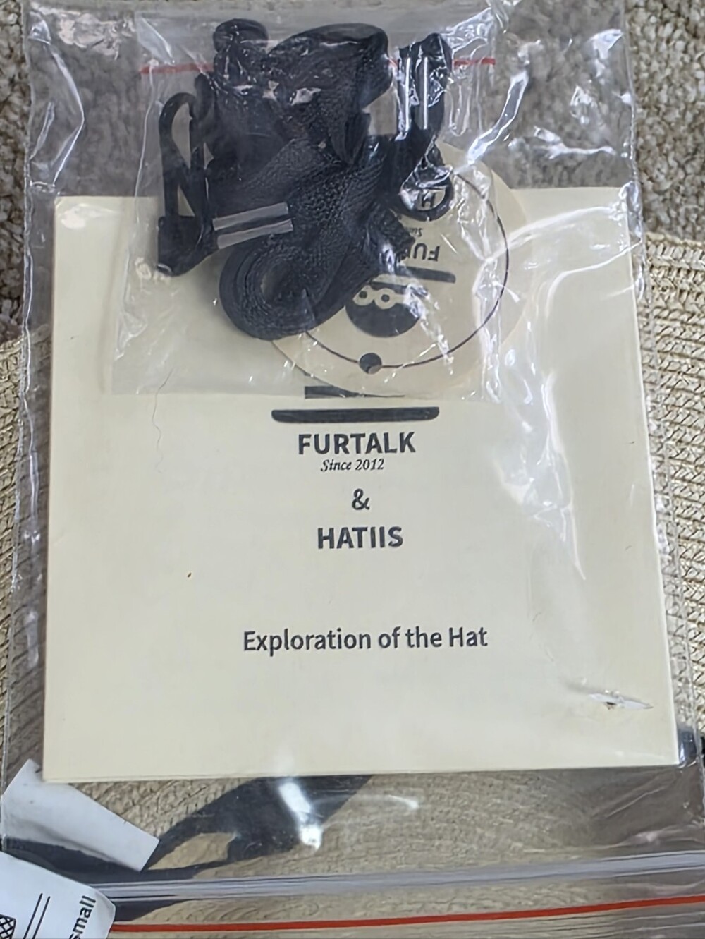 Nwt, Furtalk Wide Brim Straw Sun Hat with Brown Trim - Picture 5 of 6